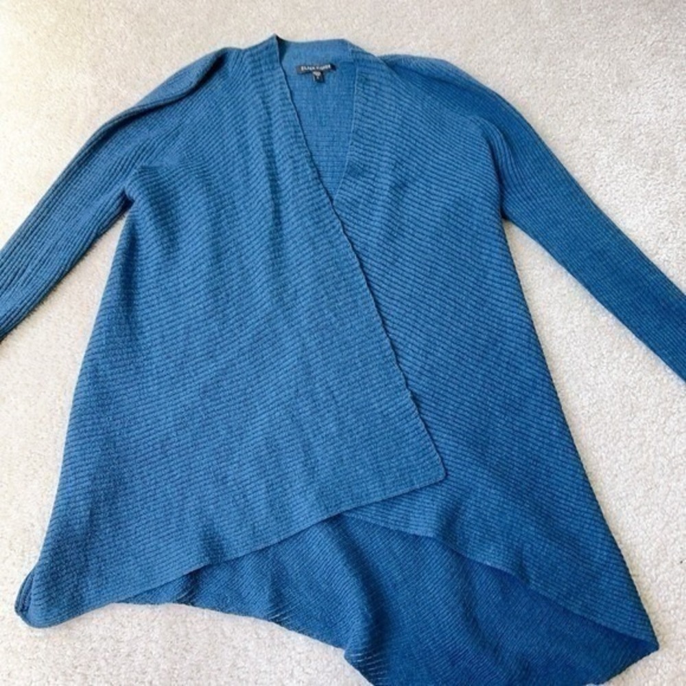 Eileen Fisher Open Front Cardigan Wool Women's Size S